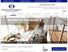 Tablet Screenshot of offenhauserinsurance.com